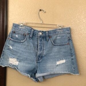 Madewell Relaxed Denim Shorts Size 27